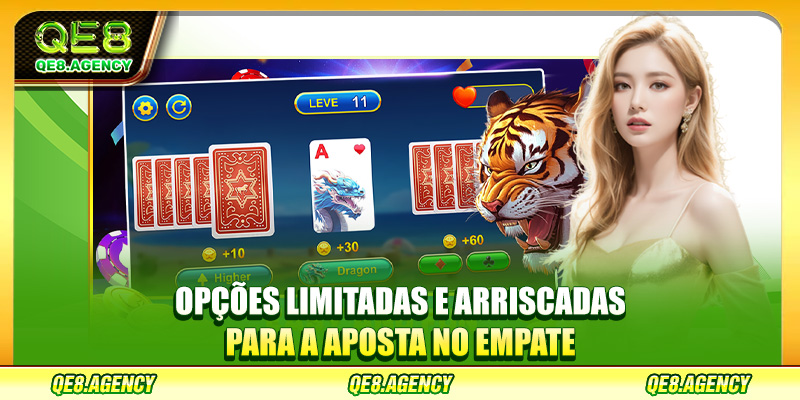 Opções limitadas e arriscadas para a aposta no empate